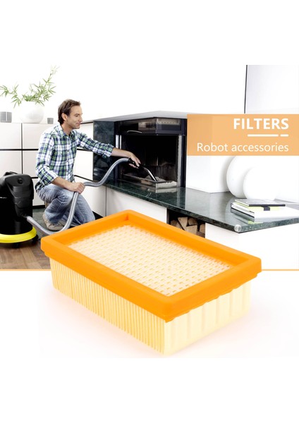 Karcher Düz Pileli Mv4 Mv5 Mv6 Wd4 Wd5 Wd6 P Premıum Wd5 Için Elektrikli Süpürge Filtresinin Değiştirilmesi (Yurt Dışından)