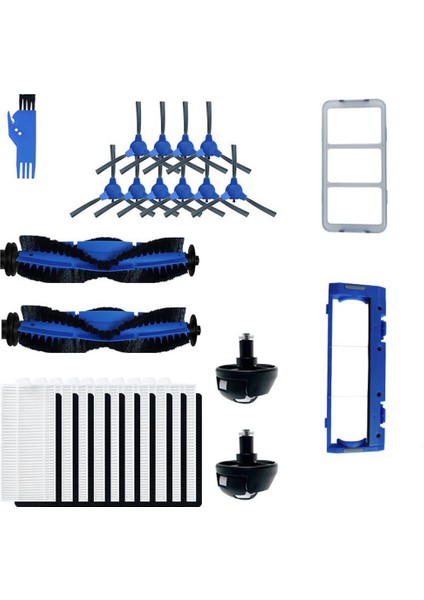 Eufy Süpürge Aksesuarları Fırça 11S 15C 30C 35C Rulo Fırça Kapak Plakası Fırçalanmış Birincil Filtre Evrensel Tekerlek (Yurt Dışından)