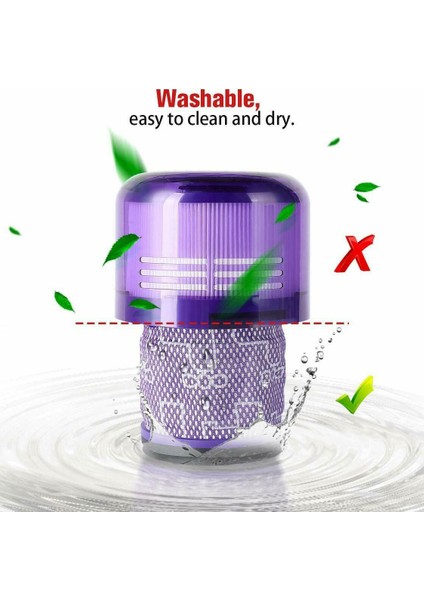 Dyson V11 SV14 Animal Plus Mutlak Elektrikli Süpürge Için 4 Paket Yedek Filtre Temizleme Fırçası ile (Yurt Dışından)