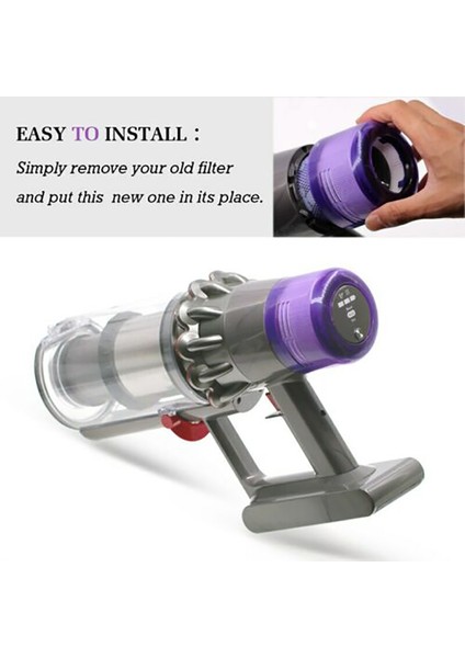 Dyson V11 SV14 Animal Plus Mutlak Elektrikli Süpürge Için 4 Paket Yedek Filtre Temizleme Fırçası ile (Yurt Dışından)