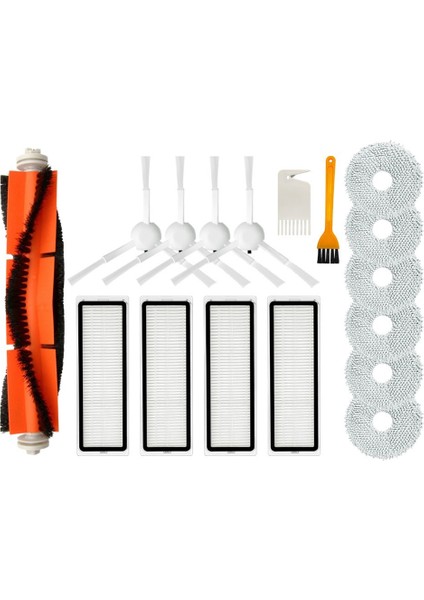 Xiaomi Robot Vakum S10 + / S10 Artı Aksesuarları Ana Yan Fırça Hepa Filtre Paspas Bez Bez Yedek Yedek Parça (Yurt Dışından)