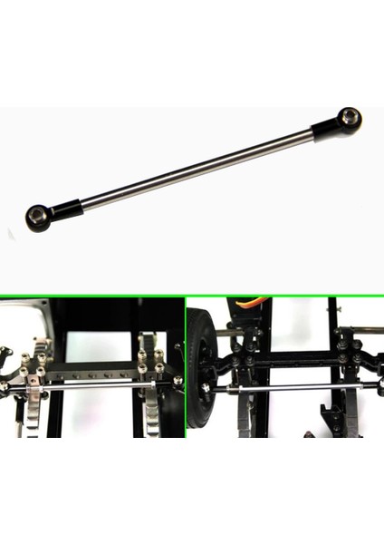 Metal Ön Güçsüz Aks Direksiyon Çubuğu Biyel 128 mm 1/14 Tamiya Rc Kamyon Araba Için (Yurt Dışından) fiyatları