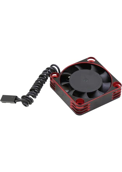 18000RPM 4010 Yüksek Hızlı Metal Soğutma Fanı Modeli Hsp Traxxas Trx4 Eksenel SCX10 D90 Rc Araba Kırmızı (Yurt Dışından)