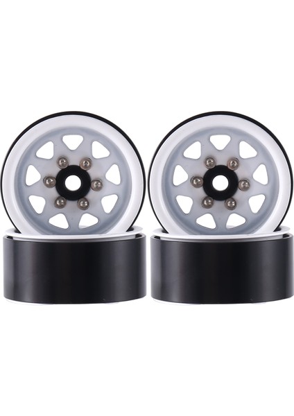 1 In Beadlock Jant Derin Çanak Negatif Ofset 3.78MM Hub 1/18 1/24 Rc Paletli Araba Eksenel SCX24 AX24 TRX4M FCX24,6 (Yurt Dışından)