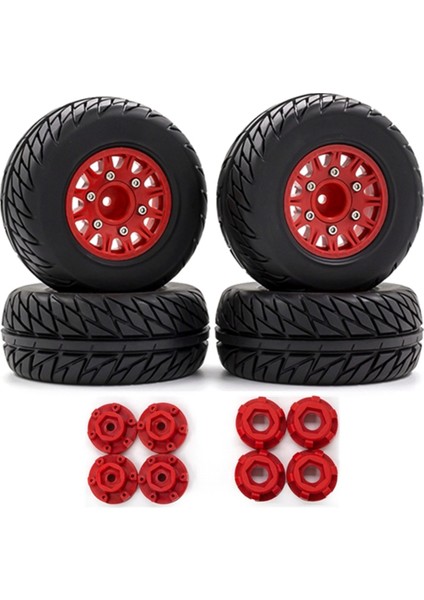 4 Adet 1/8 1/10 Kısa Kulvar Kamyon Lastiği Lastik Tekerlek 12 & 14 & 17MM Hex Traxxas Arrma Tamiya Hsp Hpı Kyosho Hobao Rc Araba, 2 (Yurt Dışından)