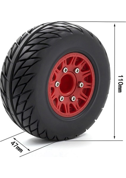 4 Adet 1/8 1/10 Kısa Kulvar Kamyon Lastiği Lastik Tekerlek 12 & 14 & 17MM Hex Traxxas Arrma Tamiya Hsp Hpı Kyosho Hobao Rc Araba, 2 (Yurt Dışından)