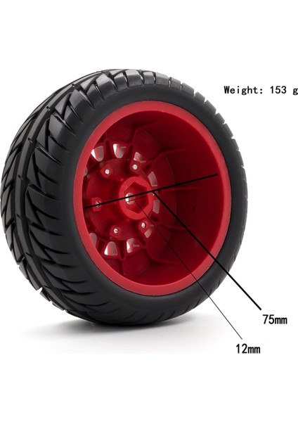 4 Adet 1/8 1/10 Kısa Kulvar Kamyon Lastiği Lastik Tekerlek 12 & 14 & 17MM Hex Traxxas Arrma Tamiya Hsp Hpı Kyosho Hobao Rc Araba, 2 (Yurt Dışından)