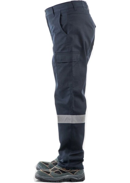 Softshell Su ve Rüzgar Geçirmez Içi Kapitoneli Reflektörlü Iş Pantolonu 5 Cep