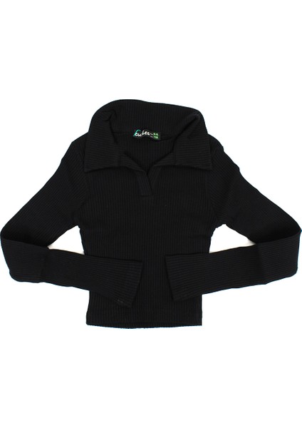 Kız Çocuk Kaşkorse Polo Yaka Sweat