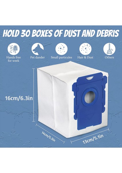 Irobot Roomba I7 I7+/plus (7550) I3+ I6+ (6550) I8+ (8550) S9+ (9550) I&s Serisi Temiz Taban Için 7pcs Kir Bertaraf Torbaları (Yurt Dışından) indirimleri