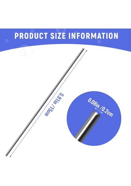 20 Adet Paslanmaz Çelik Yuvarlak Mil Çubuk Aksları 150MM x 2mm Rc Oyuncak Araba Için (Yurt Dışından)