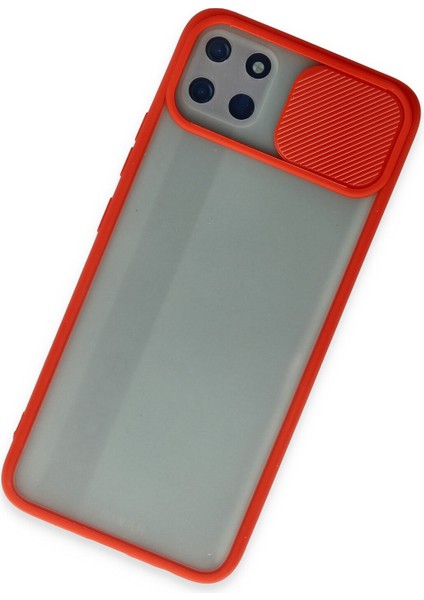 Realme C11 Kılıf Palm Buzlu Kamera Sürgülü Silikon - Kırmızı 300099 modelleri
