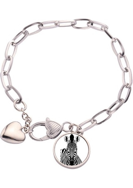 Tek Basit Pinto Animal Heart Chain Bracelet Jewelry Charm Fashion (Yurt Dışından)