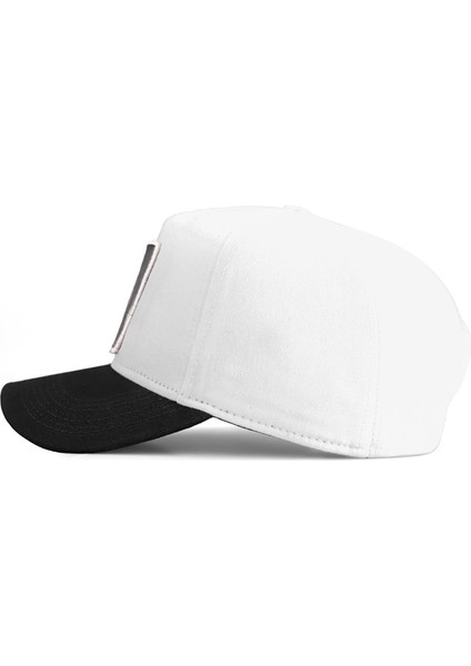 V1 Baseball Panter - 4 Kod Logolu Unisex Beyaz-Siyah Siperli Şapka (Cap) fırsatları