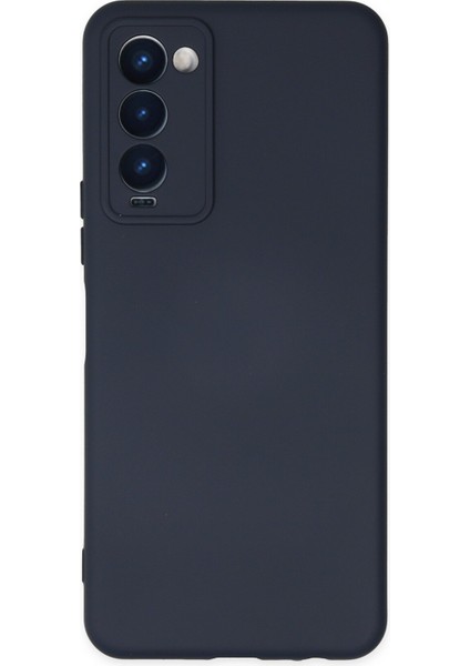 Tecno Camon 18P Kılıf Nano Içi Kadife Silikon - Lacivert 300099