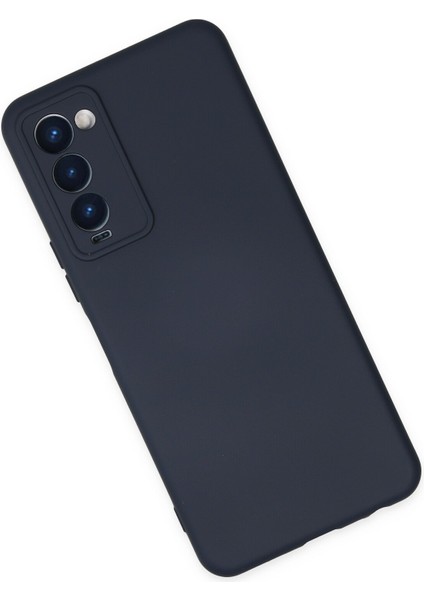 Tecno Camon 18P Kılıf Nano Içi Kadife Silikon - Lacivert 300099