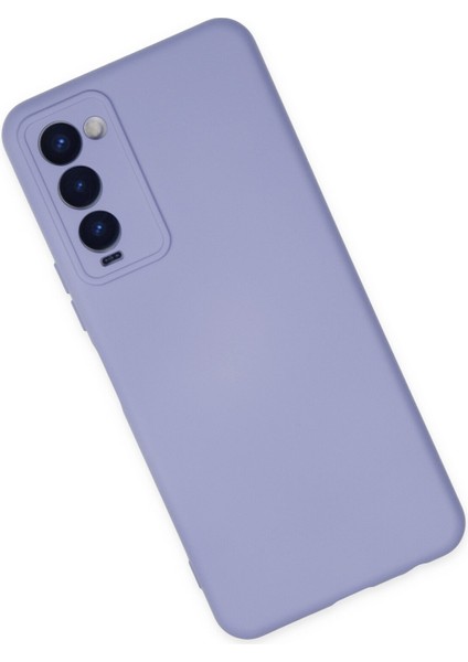 Tecno Camon 18 Kılıf Nano Içi Kadife Silikon - Lila 300099