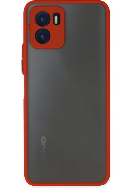 Vivo Y15S Kılıf Montreal Silikon Kapak - Kırmızı 300099