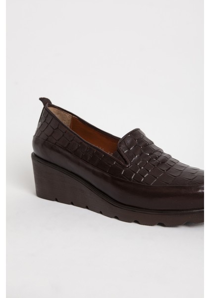 Br 04131 Deri Timsah Baskı Kadın Ayakkabı fırsatları