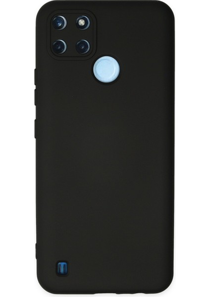 Realme C25Y Kılıf Nano Içi Kadife Silikon - Siyah 300099