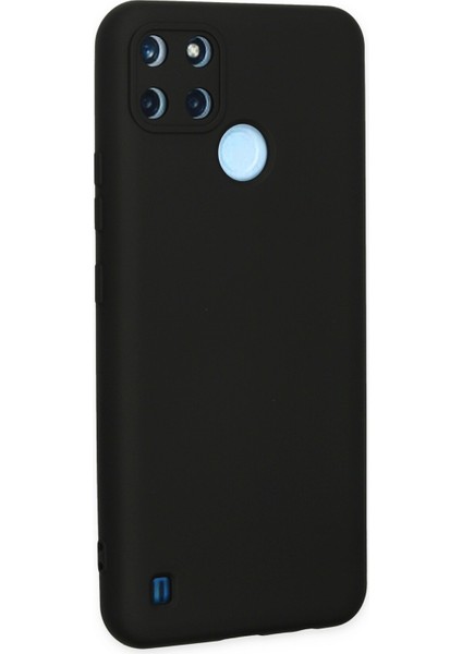 Realme C25Y Kılıf Nano Içi Kadife Silikon - Siyah 300099
