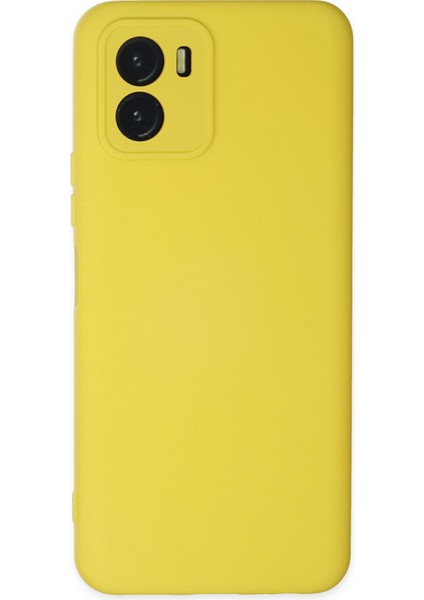 Vivo Y15S Kılıf Nano Içi Kadife Silikon - Sarı 300099
