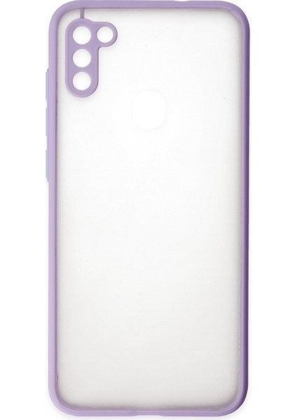 Samsung Galaxy M11 Kılıf Montreal Silikon Kapak - Mor 300099