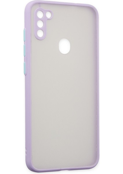 Samsung Galaxy M11 Kılıf Montreal Silikon Kapak - Mor 300099