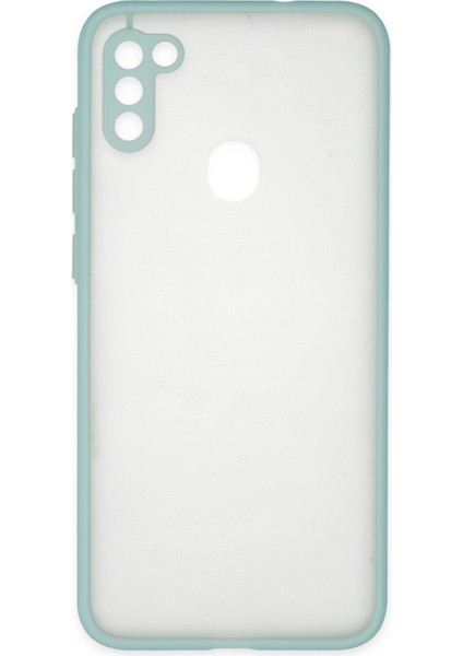 Samsung Galaxy M11 Kılıf Montreal Silikon Kapak - Turkuaz 300099