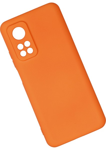 Xiaomi Mi 10T Pro Kılıf Nano Içi Kadife Silikon - Turuncu 300099