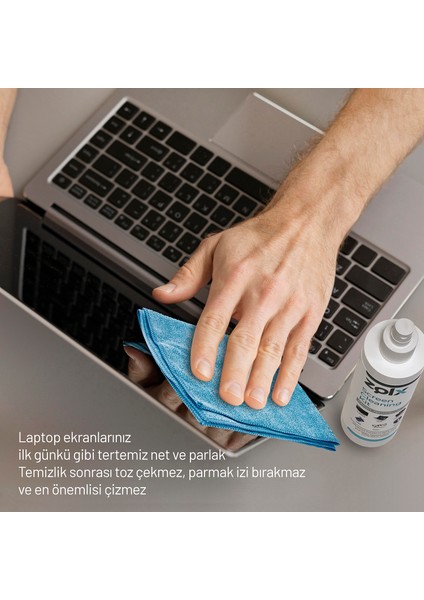 Ekran Temizleme Seti 250ML * 8 Adet ( Mikrofiber Bez ) Lcd, Led, Ekran, Laptop, Tablet, Bilgisayar, Televizyon, Cep Telefonu, Gözlük, Kamera, Koruyucu ve Parlatıcı Doğal Temizleme