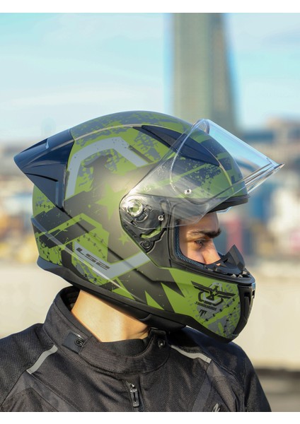 Rapıd 2 Race Thunder Bırds Mat Yeşil-Siyah-Gri Kask indirimleri