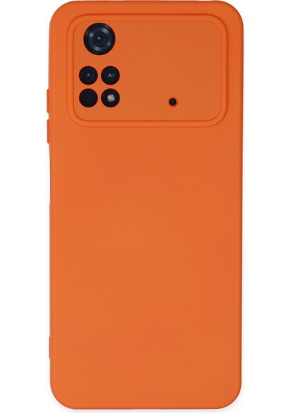Xiaomi Poco M4 Pro 4g Kılıf Nano Içi Kadife Silikon - Turuncu 300099