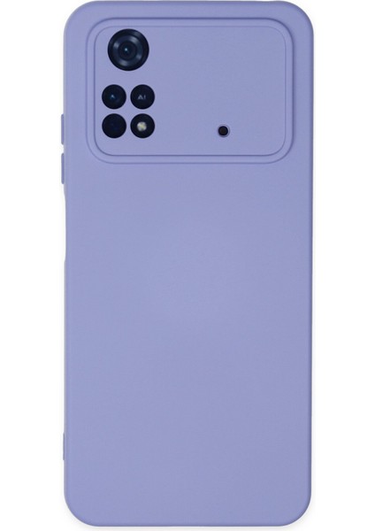 Xiaomi Poco M4 Pro 4g Kılıf Nano Içi Kadife Silikon - Lila 300099