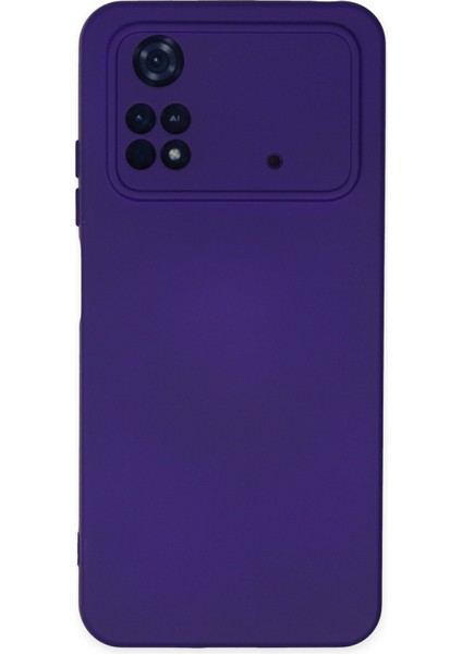 Xiaomi Poco M4 Pro 4g Kılıf Nano Içi Kadife Silikon - Mor 300099