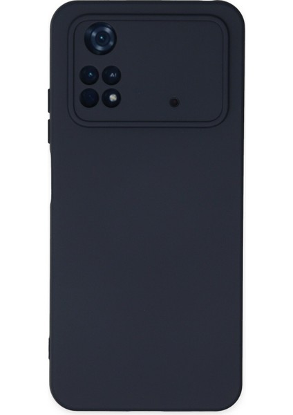 Xiaomi Poco M4 Pro 4g Kılıf Nano Içi Kadife Silikon - Lacivert 300099