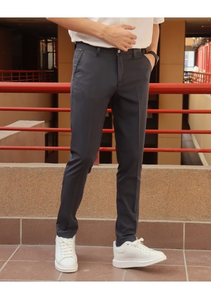 Erkek, Slim-Fit, Esnek Kumaş, Yıkamalı, Old Money Culture, Pantolon 24INP277 fırsatları