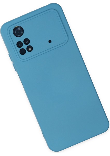 Xiaomi Poco M4 Pro 4g Kılıf Nano Içi Kadife Silikon - Mavi 300099 fiyatları