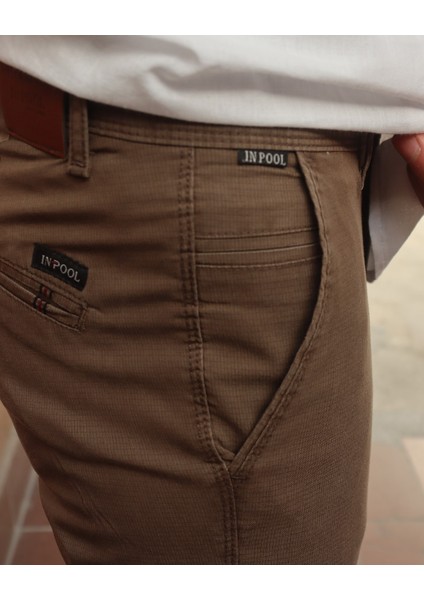 Erkek, Slim-Fit, Esnek Kumaş, Yıkamalı, Old Money Culture, Pantolon 24INP277 indirimleri