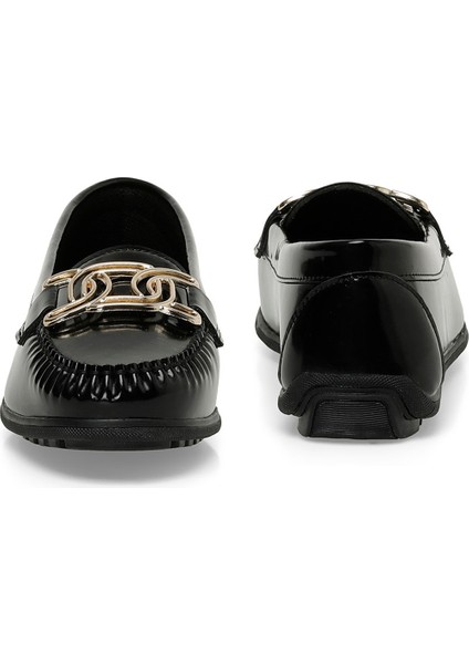 DS24006 4fx Siyah Kadın Loafer