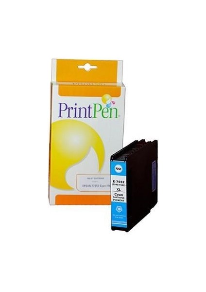Prıntpen Epson T7552XL (C13T755240) Cyan Yüksek Kapasite (4k)