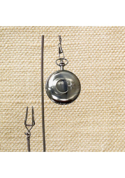 Kişiye Özel Retro Ay Yıldız Kabarmalı Köstekli Saat fiyatları