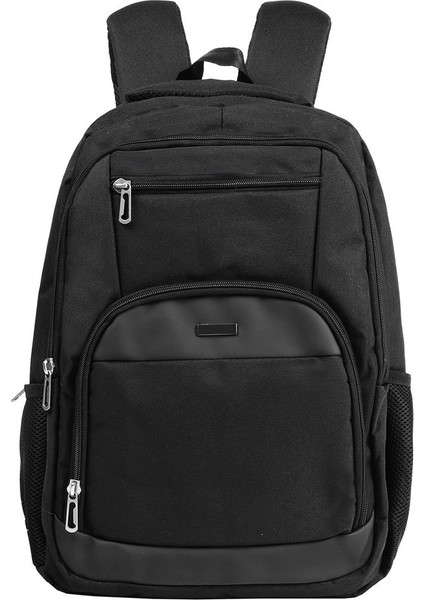 Okul ve Günlük Laptop Bölmeli Su Geçirmez Sırt Çantası Siyah