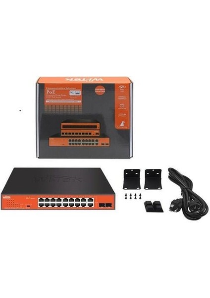 Wı-Tek 16PORT 197W Full Poe WI-PS318GFH Gıgabıt 2x Sfp Yönetilemez Switch fırsatları