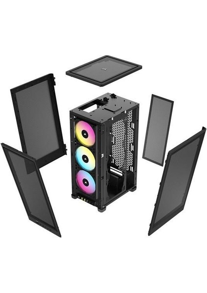 Corsaır 2000D CC-9011246-WW 3-Rgb Fanlı Gamıng Mını-Itx Pc Kasası (Sfx Power Desteklı)