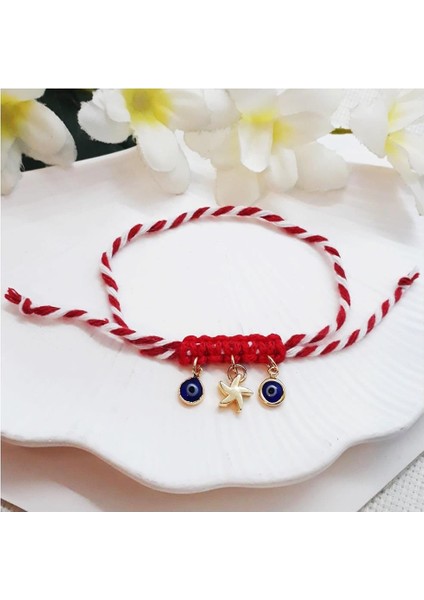 Nazar Boncuklu & Yıldız Marteniçka Kadın Bileklik