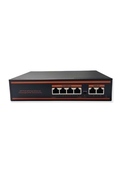 ND1PG0421A 4 Port Poe+ 10-100-1000 Mbps 2 Port 10-100-1000 Uplink 1 Port Sfp Switch 78W
