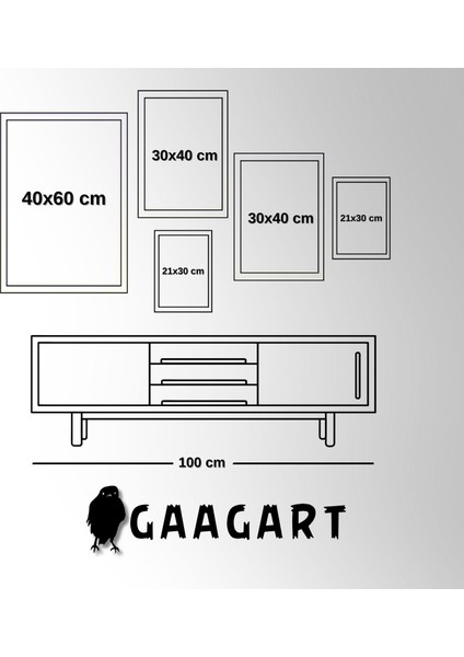 5'li Ahşap Lamine Çerçeveli Mdf Tablo Seti Kedi ve Sevgililer Günü fırsatları