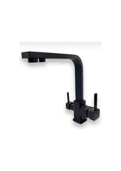 Kare Arıtmalı Siyah Mutfak Bataryası