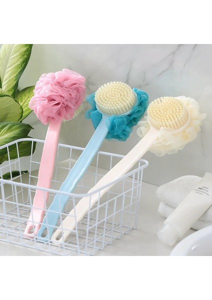 Zhaowen Shop Mavi. Stil ☆ Uzun Sap Asılı Yumuşak Örgü Arka Vücut Banyo Duşu Scrubber Fırça Banyo Duşu Fırçası Için Sünger Yeni Varış (Yurt Dışından)